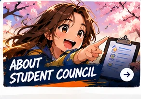 Anime student leader sharing ideas